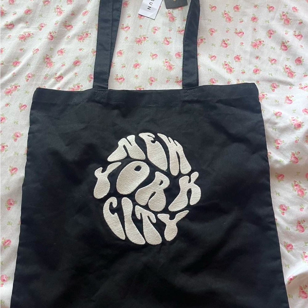 Black NYC Brandy Melville Tote Bag